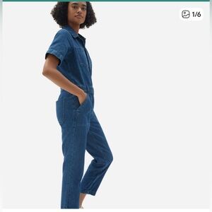 Everlane Women's Denim Jumpsuit - Supersoft Denim Coverall
